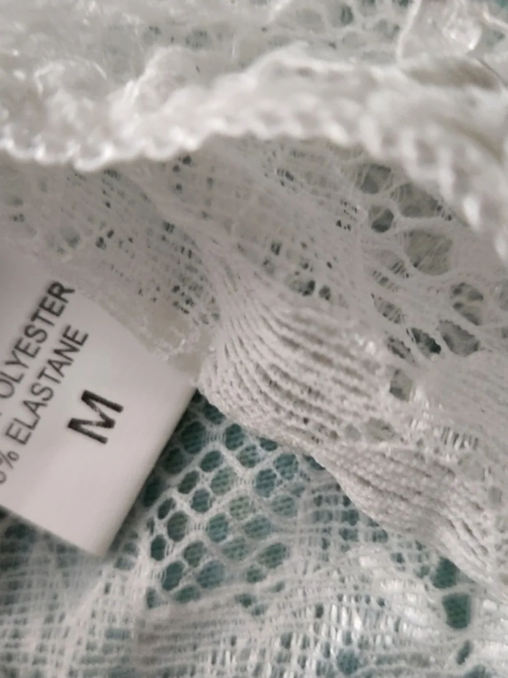 White Lace Off-Shoulder Bralette & Bikini Set - Picture 7 of 7